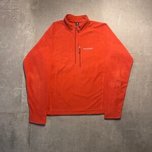 Item 309: Montbell Orange Quarter-Zip Fleece